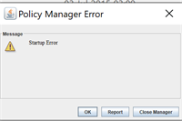 policy manager error